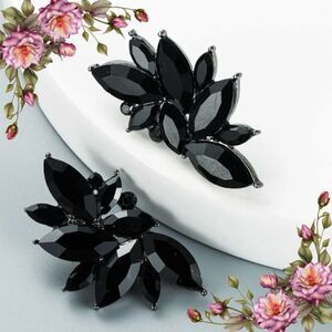 Retro Cluster Crystal Dangle Earrings Rhinestone Statement Stud Earrings‎